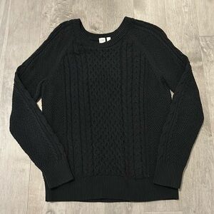 Black Gap Cableknit sweater (2 for 15)